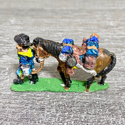 28mm ACW American US Cavalry Fig & Horse Painted Metal Miniatures Wargames #10