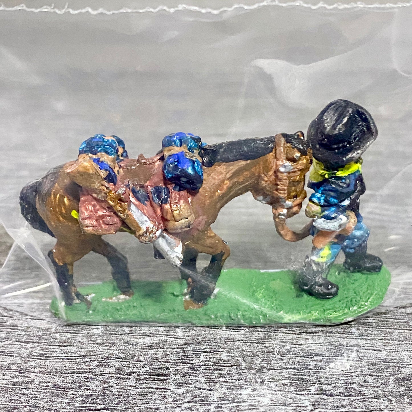 28mm ACW American US Cavalry Fig & Horse Painted Metal Miniatures Wargames #10