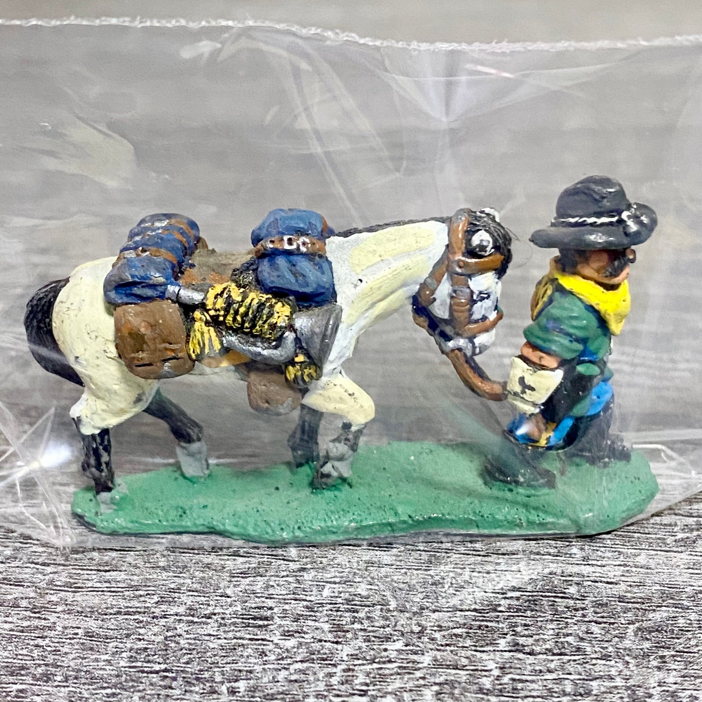 28mm ACW American US Cavalry Fig & Horse Painted Metal Miniatures Wargames #14