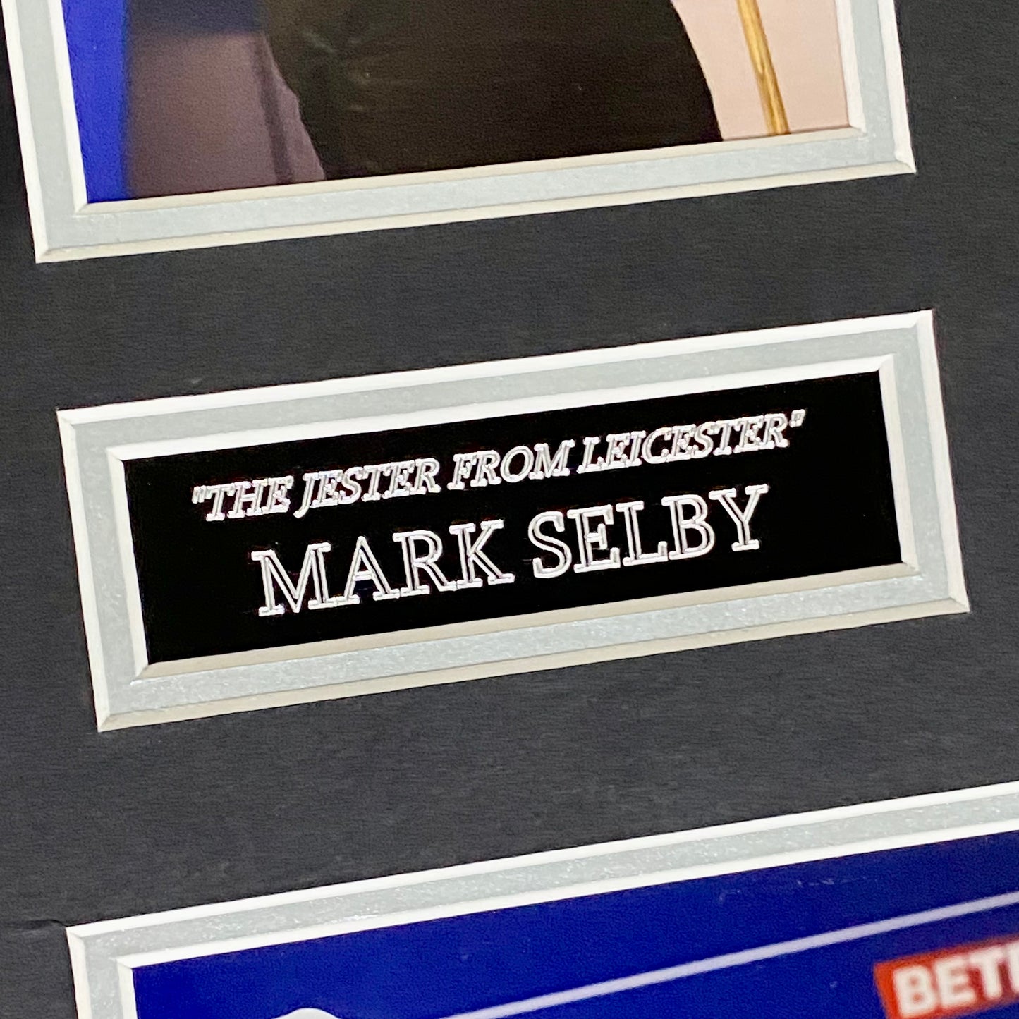 Mark Selby & Joe Perry Professional Snooker Players Signed Mounted Display Rare