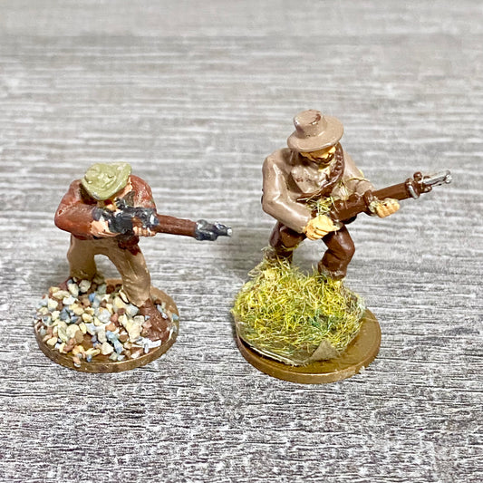 2x 28mm British Frontier Light Figure Painted Metal Miniatures Zulu Wargames #11