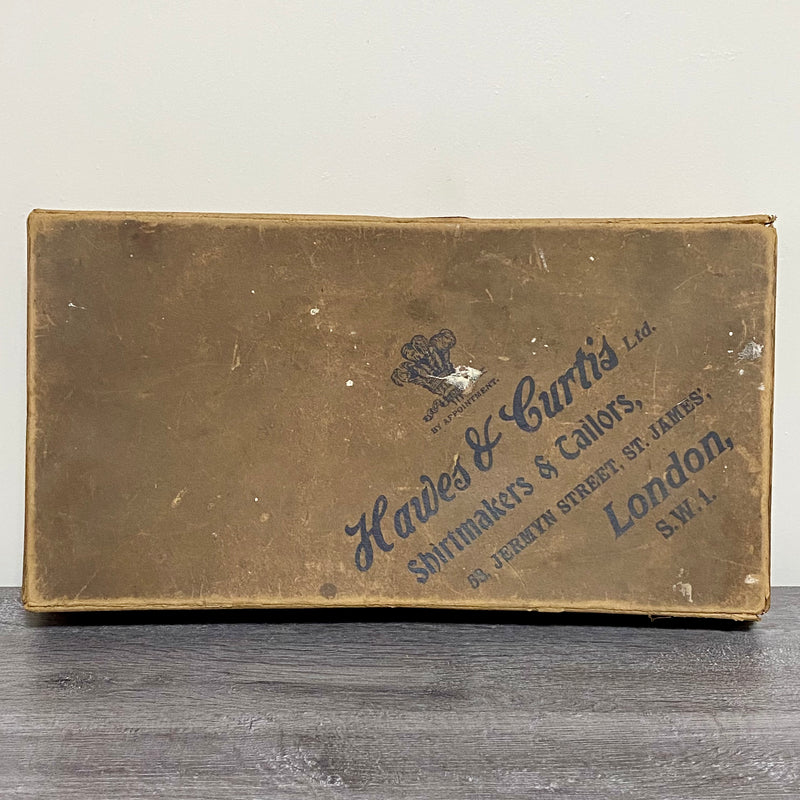Vintage Hawes & Curtis Ltd London Empty Brown Box Shirtmakers Memorabilia Rare