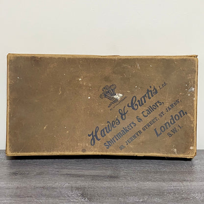 Vintage Hawes & Curtis Ltd London Empty Brown Box Shirtmakers Memorabilia Rare