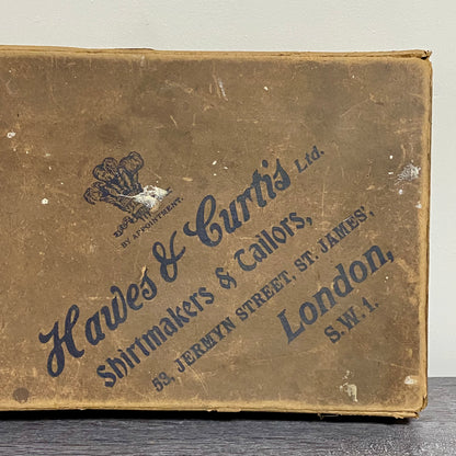 Vintage Hawes & Curtis Ltd London Empty Brown Box Shirtmakers Memorabilia Rare