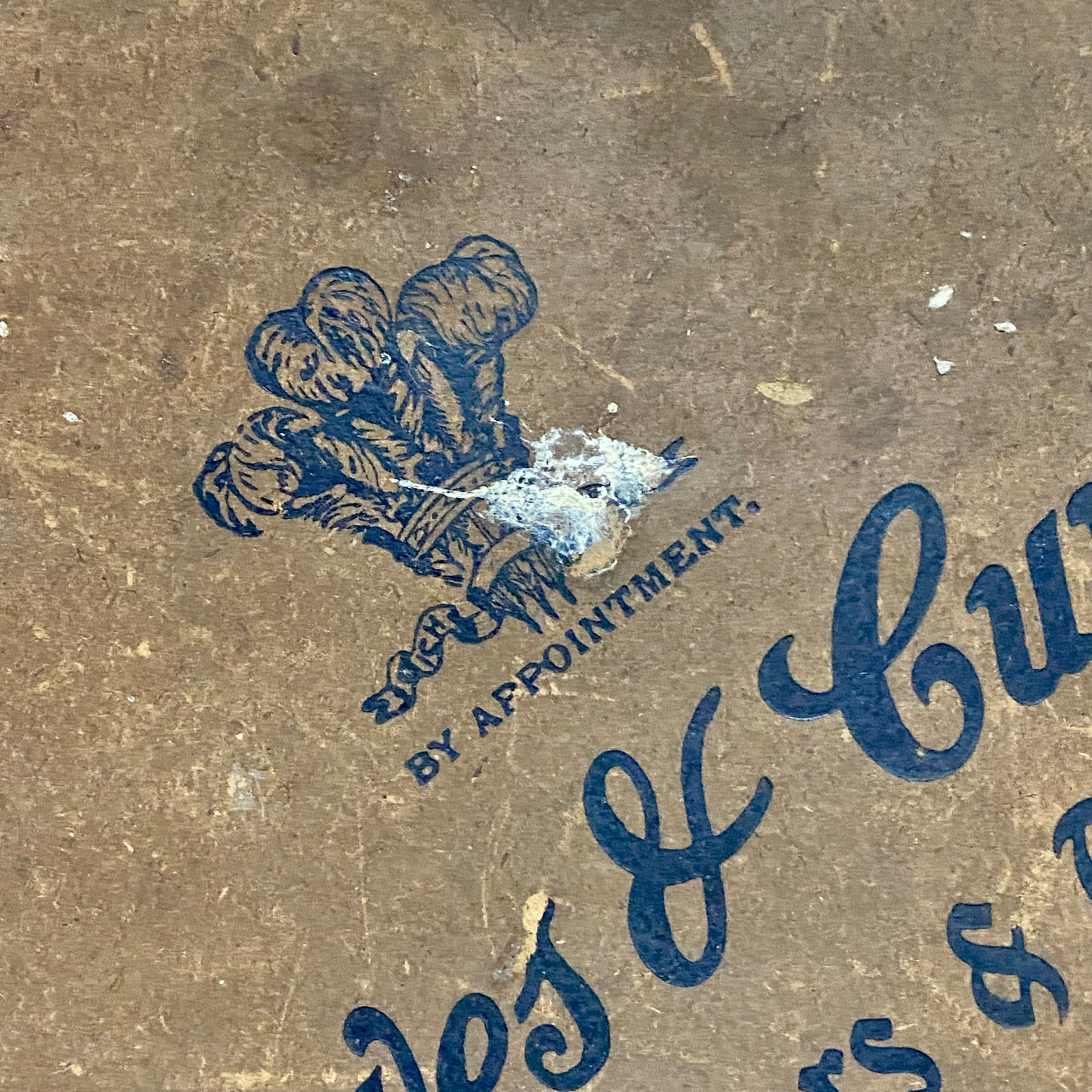 Vintage Hawes & Curtis Ltd London Empty Brown Box Shirtmakers Memorabilia Rare