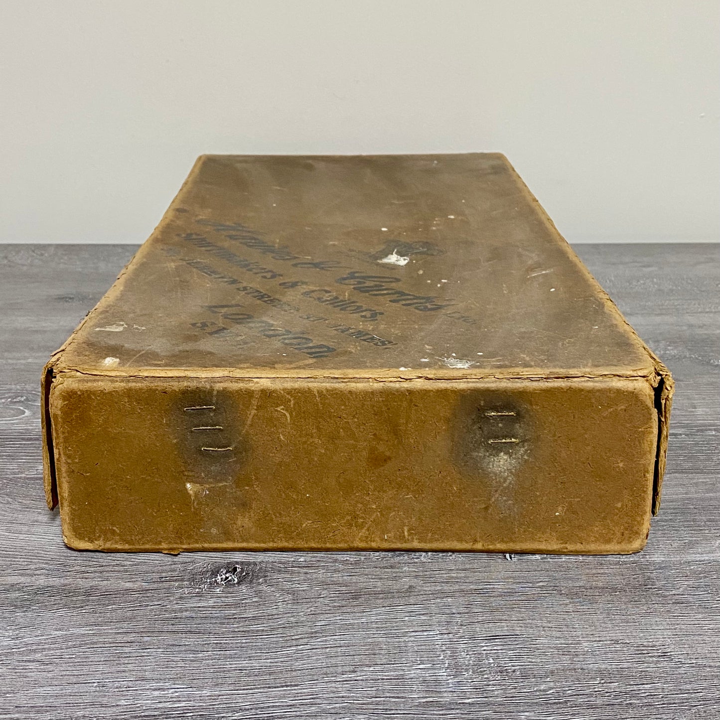 Vintage Hawes & Curtis Ltd London Empty Brown Box Shirtmakers Memorabilia Rare