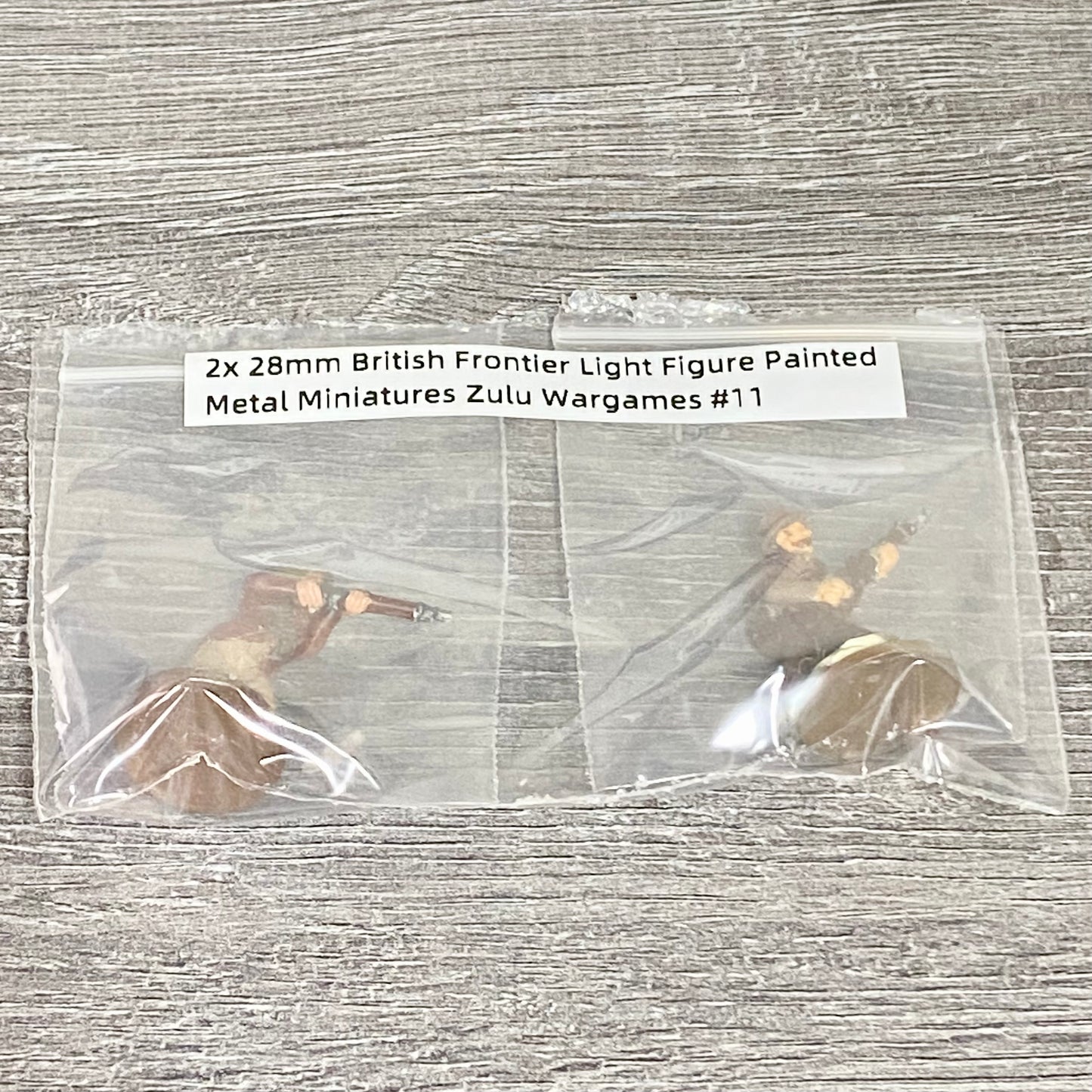 2x 28mm British Frontier Light Figure Painted Metal Miniatures Zulu Wargames #11
