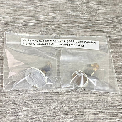 2x 28mm British Frontier Light Figure Painted Metal Miniatures Zulu Wargames #13