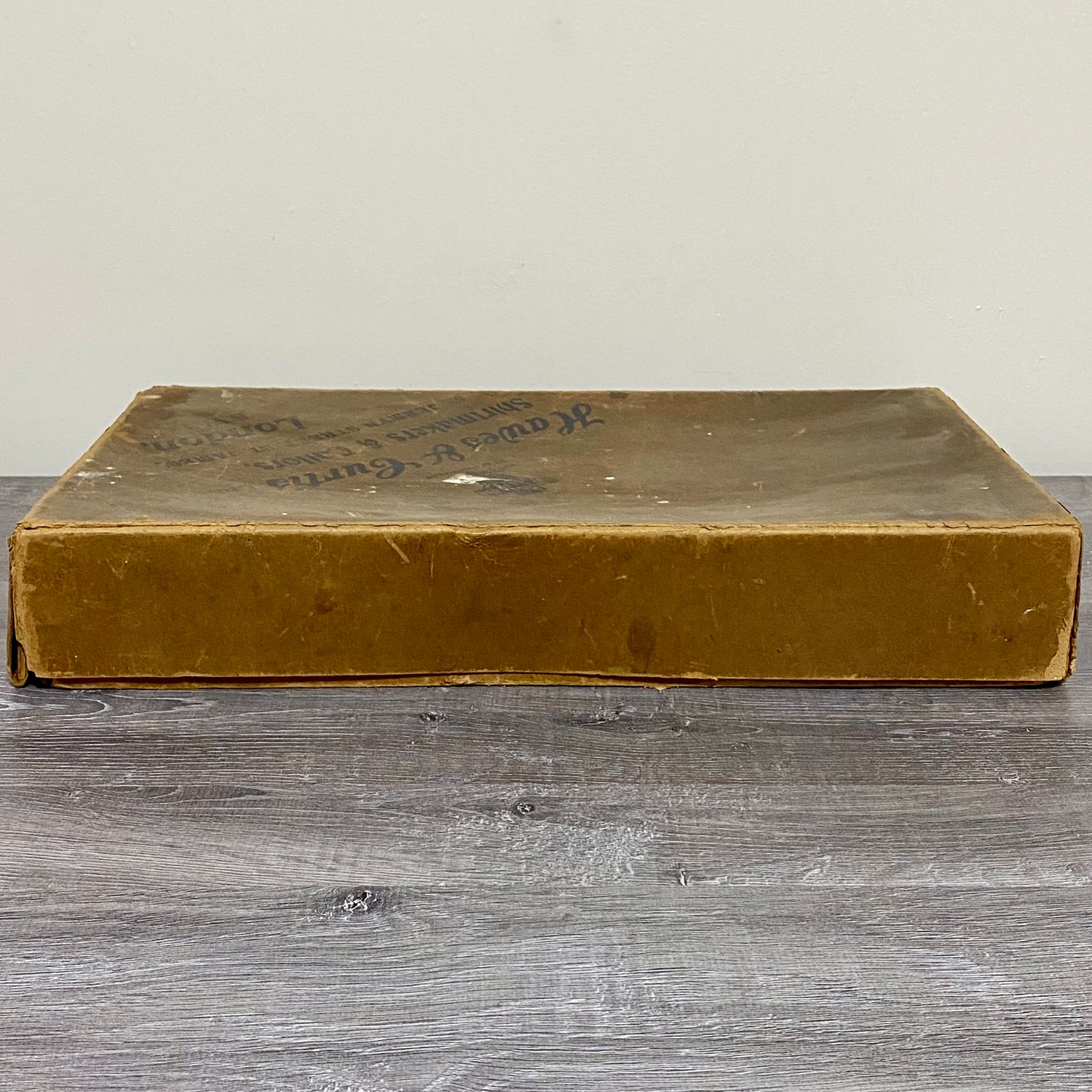 Vintage Hawes & Curtis Ltd London Empty Brown Box Shirtmakers Memorabilia Rare