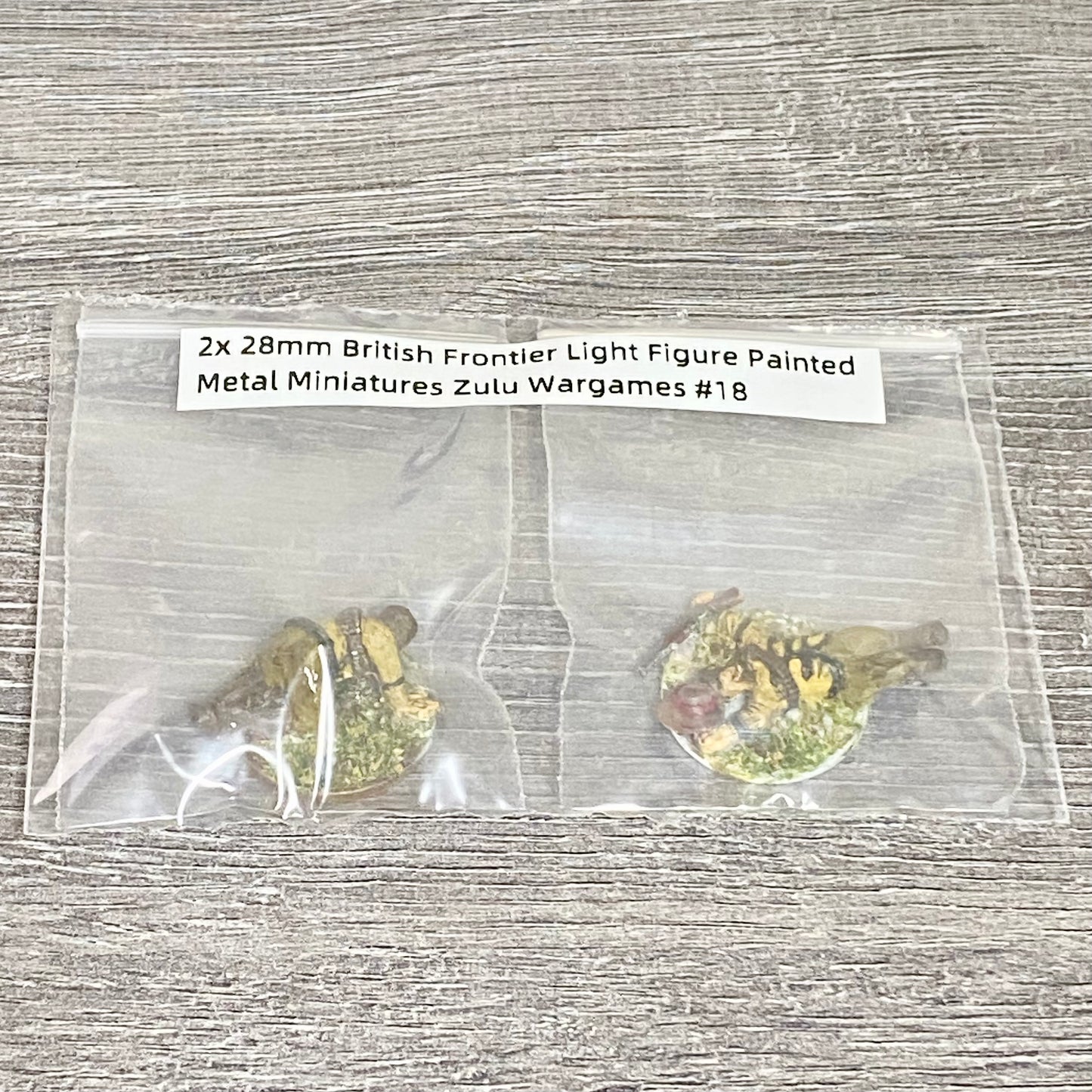 2x 28mm British Frontier Light Figure Painted Metal Miniatures Zulu Wargames #18