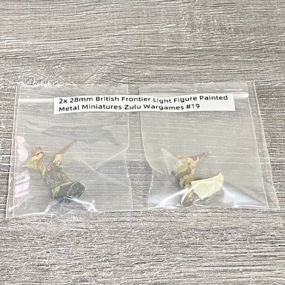 2x 28mm British Frontier Light Figure Painted Metal Miniatures Zulu Wargames #19