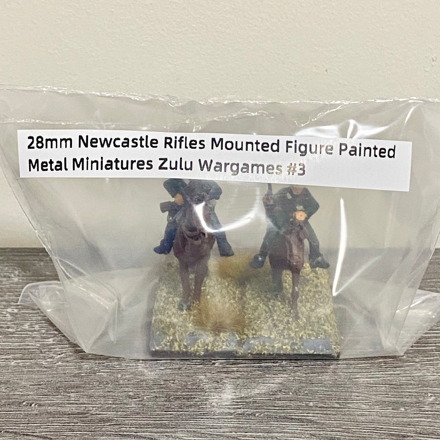 28mm Newcastle Rifles Mounted Figure Painted Metal Miniatures Zulu Wargames #3