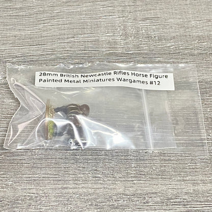 28mm British Newcastle Rifles Horse Figure Painted Metal Miniatures Wargames #12