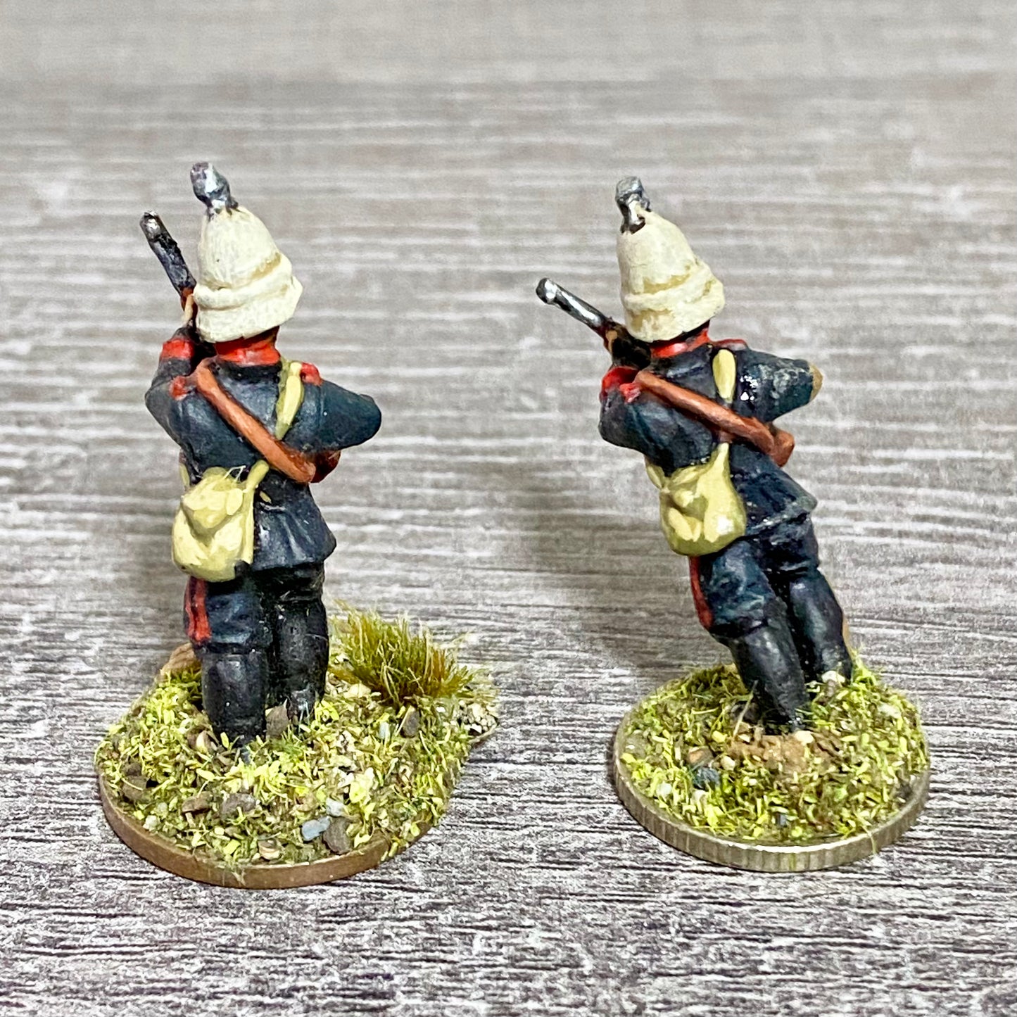 2x 28mm Royal Durban Rifles Figures Painted Metal Miniatures Zulu War Games #8