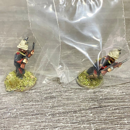 2x 28mm Royal Durban Rifles Figures Painted Metal Miniatures Zulu War Games #8