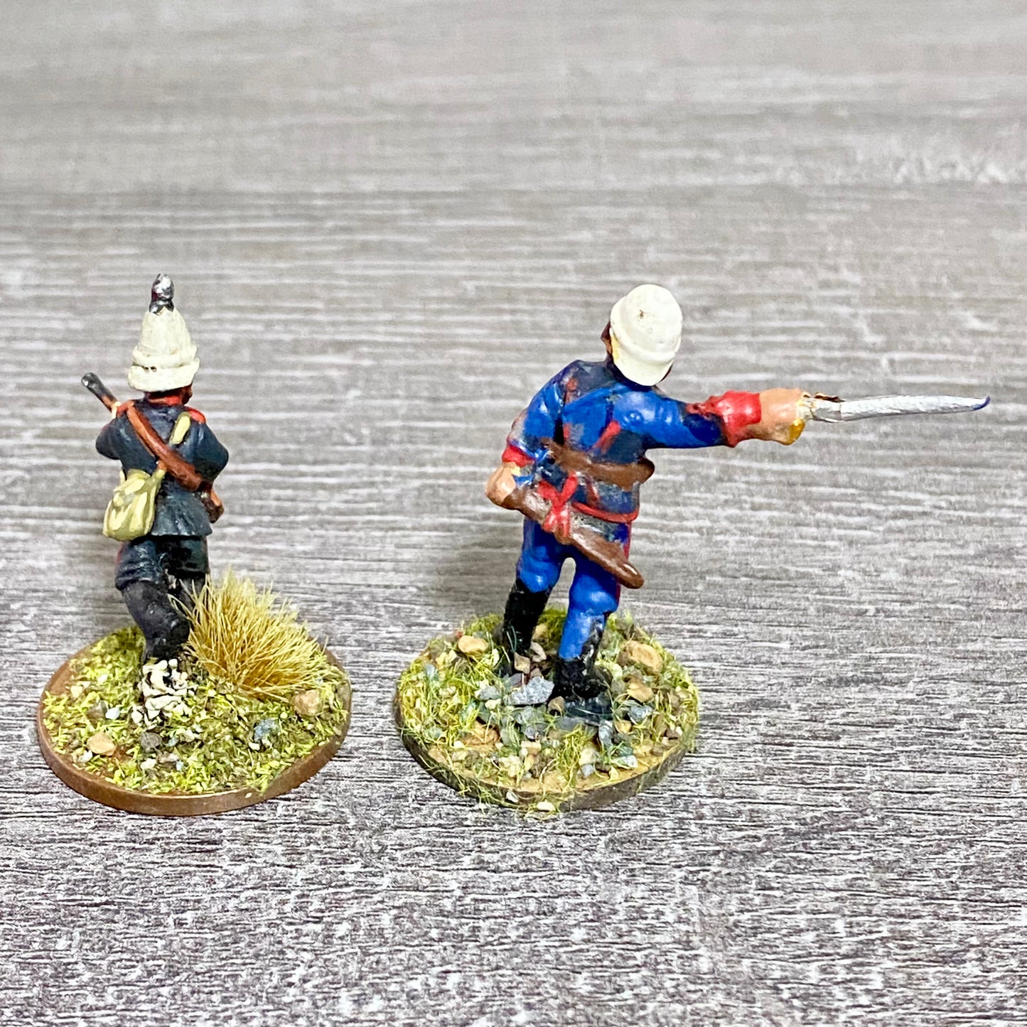 2x 28mm Royal Durban Rifles Figures Painted Metal Miniatures Zulu War Games #9