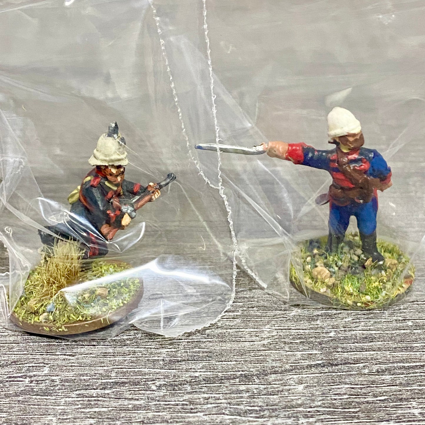 2x 28mm Royal Durban Rifles Figures Painted Metal Miniatures Zulu War Games #9