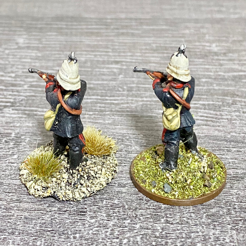 2x 28mm Royal Durban Rifles Figures Painted Metal Miniatures Zulu War Games #10