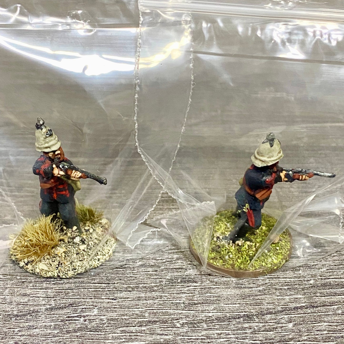 2x 28mm Royal Durban Rifles Figures Painted Metal Miniatures Zulu War Games #10
