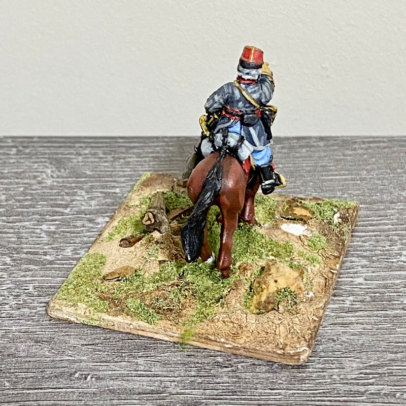 28mm ACW US Mounted Figure Scene Painted Metal Miniatures Wild West Wargames #1