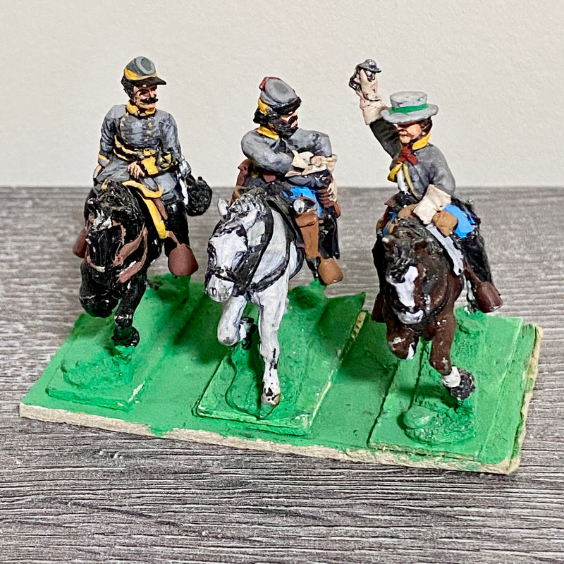 28mm ACW US Mounted Figure Scene Painted Metal Miniatures Wild West Wargames #3