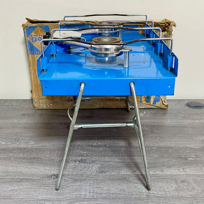 Vintage Campingaz Sierra 2 Burner Camping Stove Portable Gas Cooker & Box