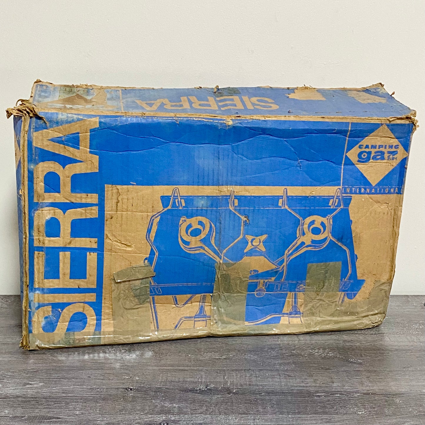 Vintage Campingaz Sierra 2 Burner Camping Stove Portable Gas Cooker & Box