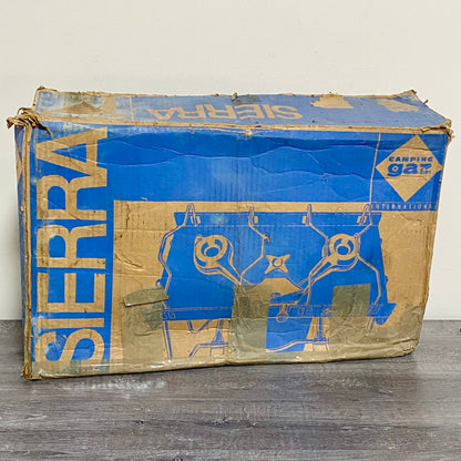 Vintage Campingaz Sierra 2 Burner Camping Stove Portable Gas Cooker & Box