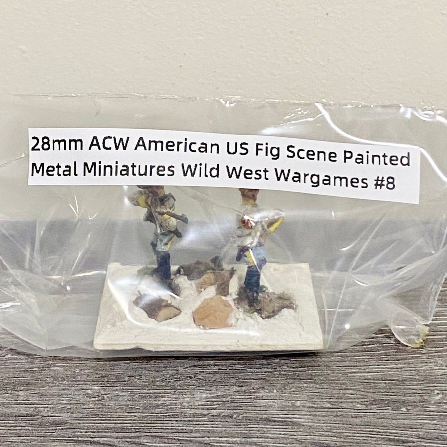 28mm ACW American US Fig Scene Painted Metal Miniatures Wild West Wargames #8