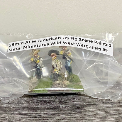 28mm ACW American US Fig Scene Painted Metal Miniatures Wild West Wargames #9