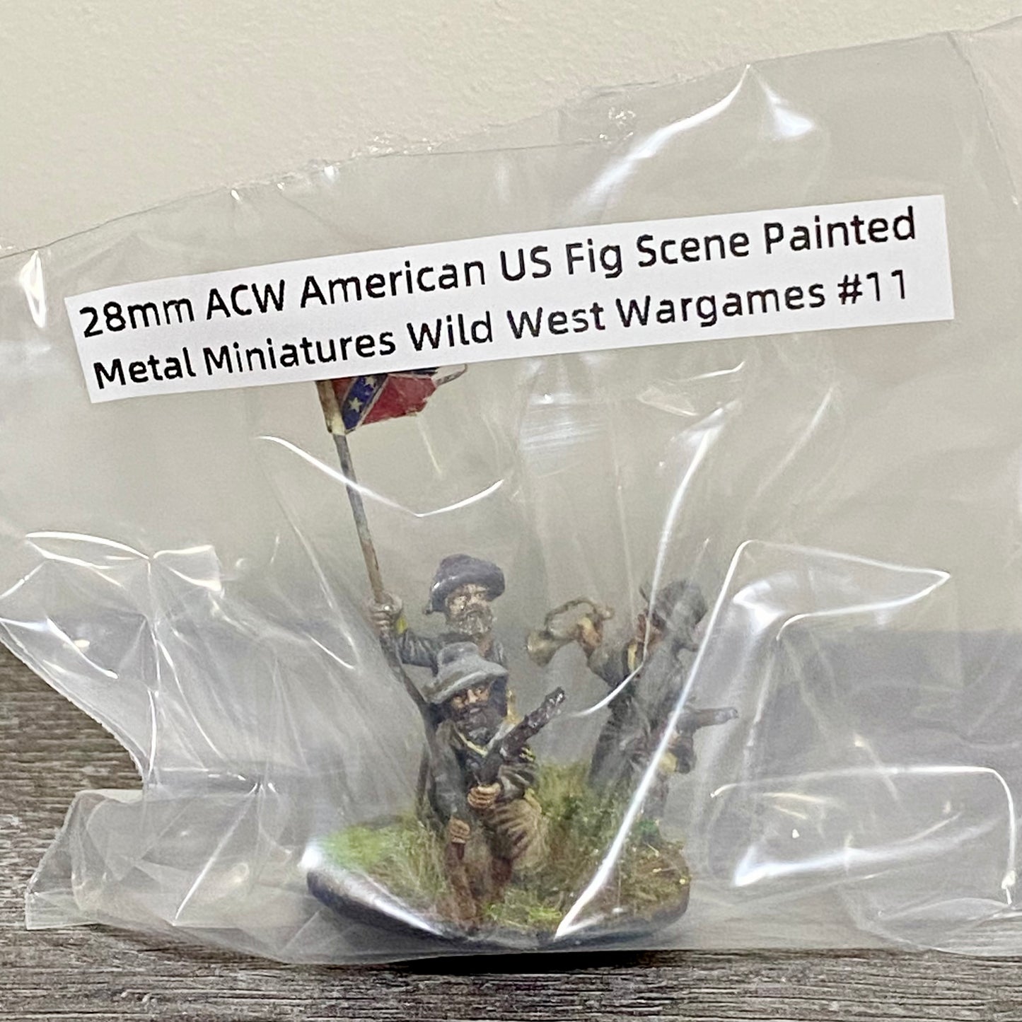 28mm ACW American US Fig Scene Painted Metal Miniatures Wild West Wargames #11