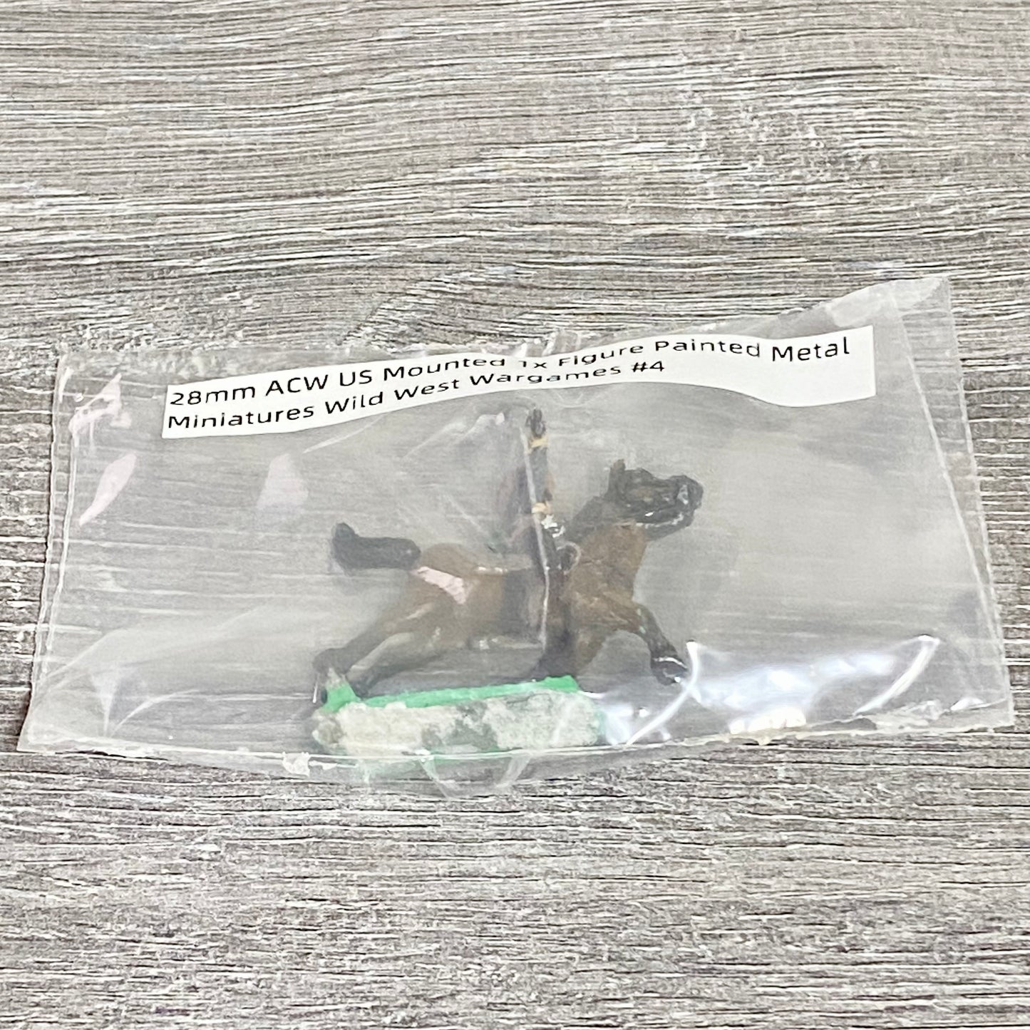 28mm ACW US Mounted 1x Figure Painted Metal Miniatures Wild West Wargames #4