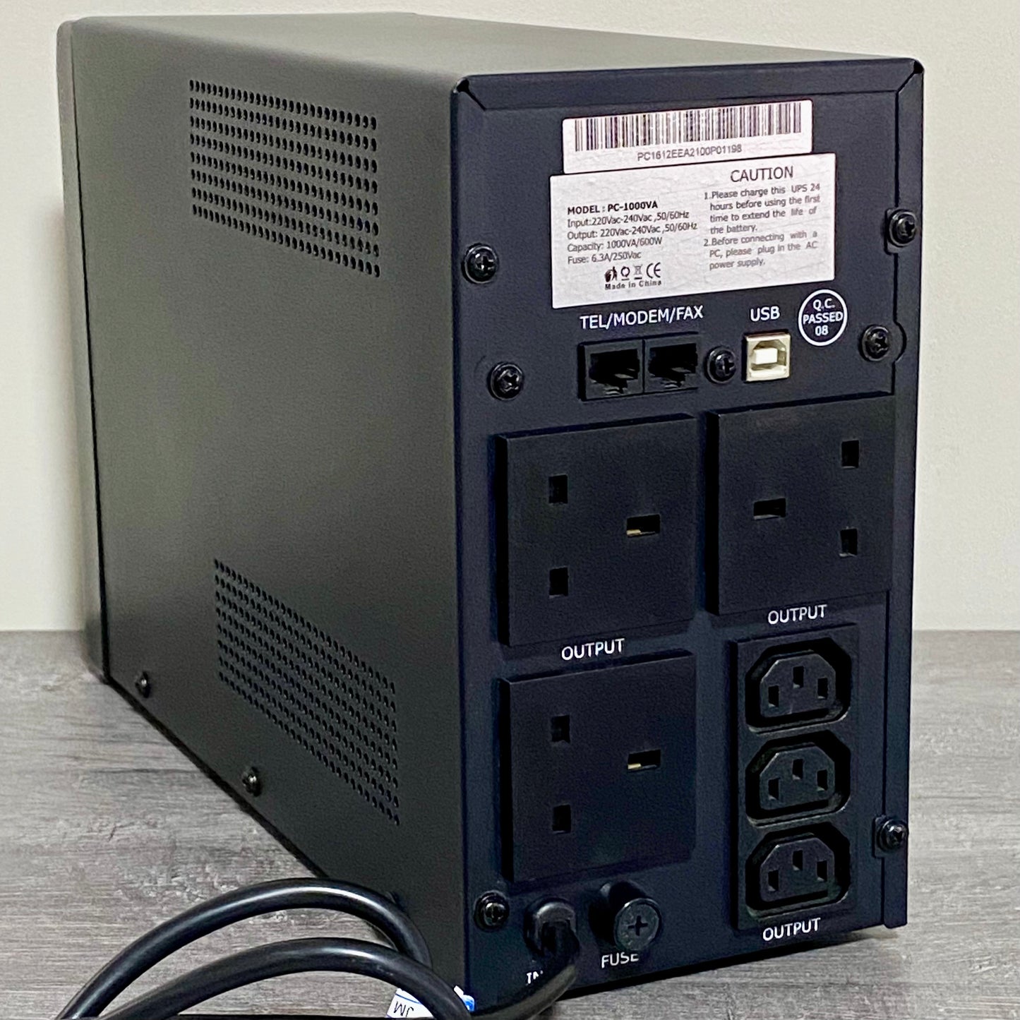 Powercool Uninterruptible Power Supply PC-1000VA Non Working Spares & Repairs