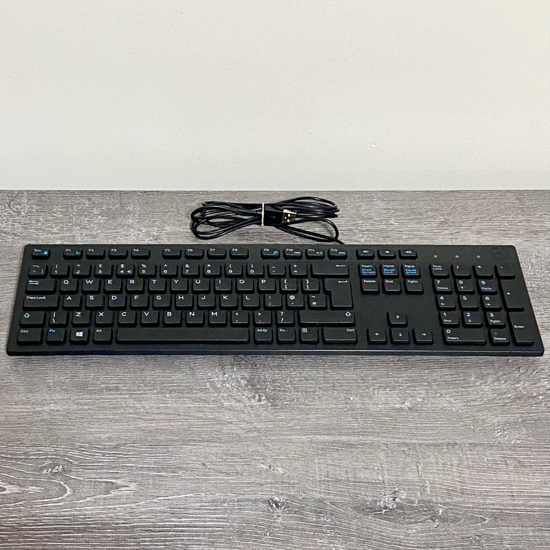 Dell KB216t USB Wired Keyboard QWERTY English UK Black Fully Working Order