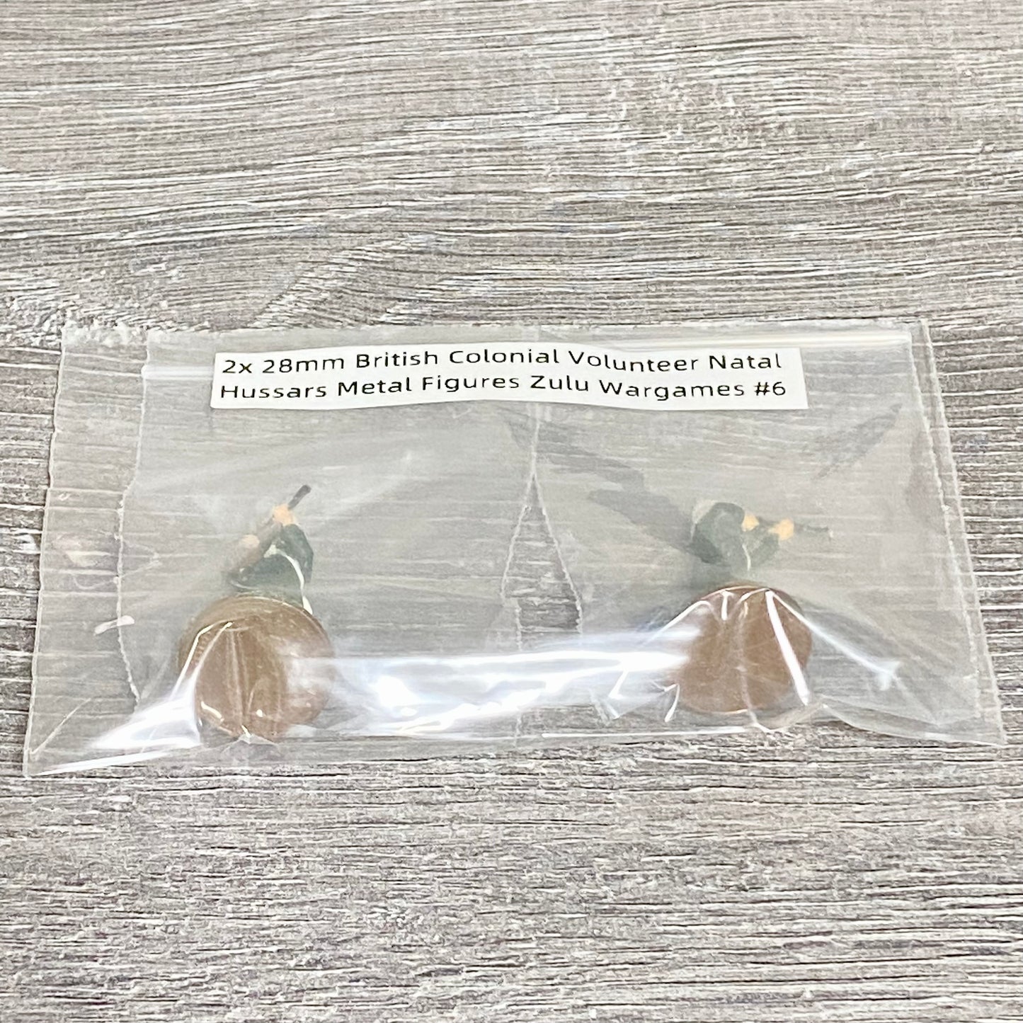 2x 28mm British Colonial Volunteer Natal Hussars Metal Figures Zulu Wargames #6