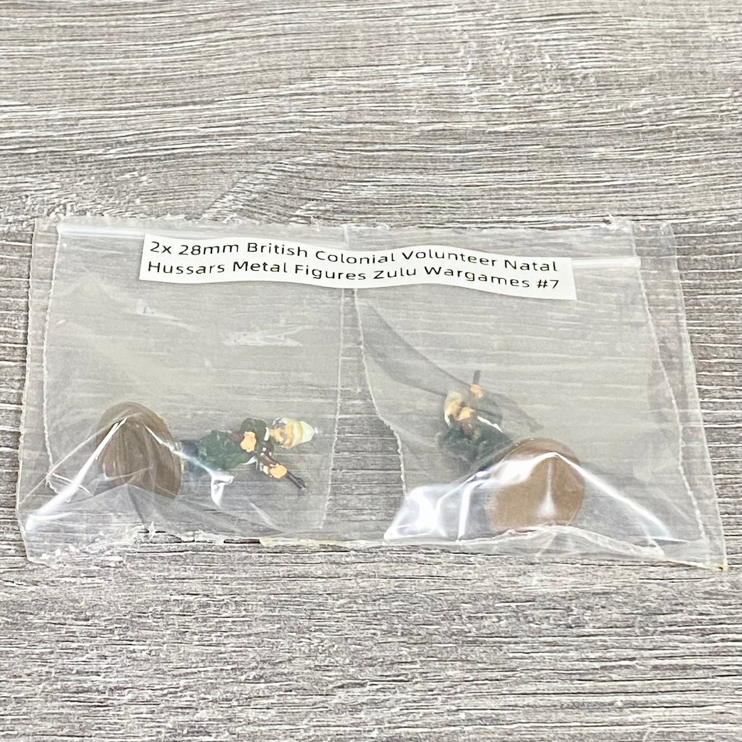 2x 28mm British Colonial Volunteer Natal Hussars Metal Figures Zulu Wargames #7