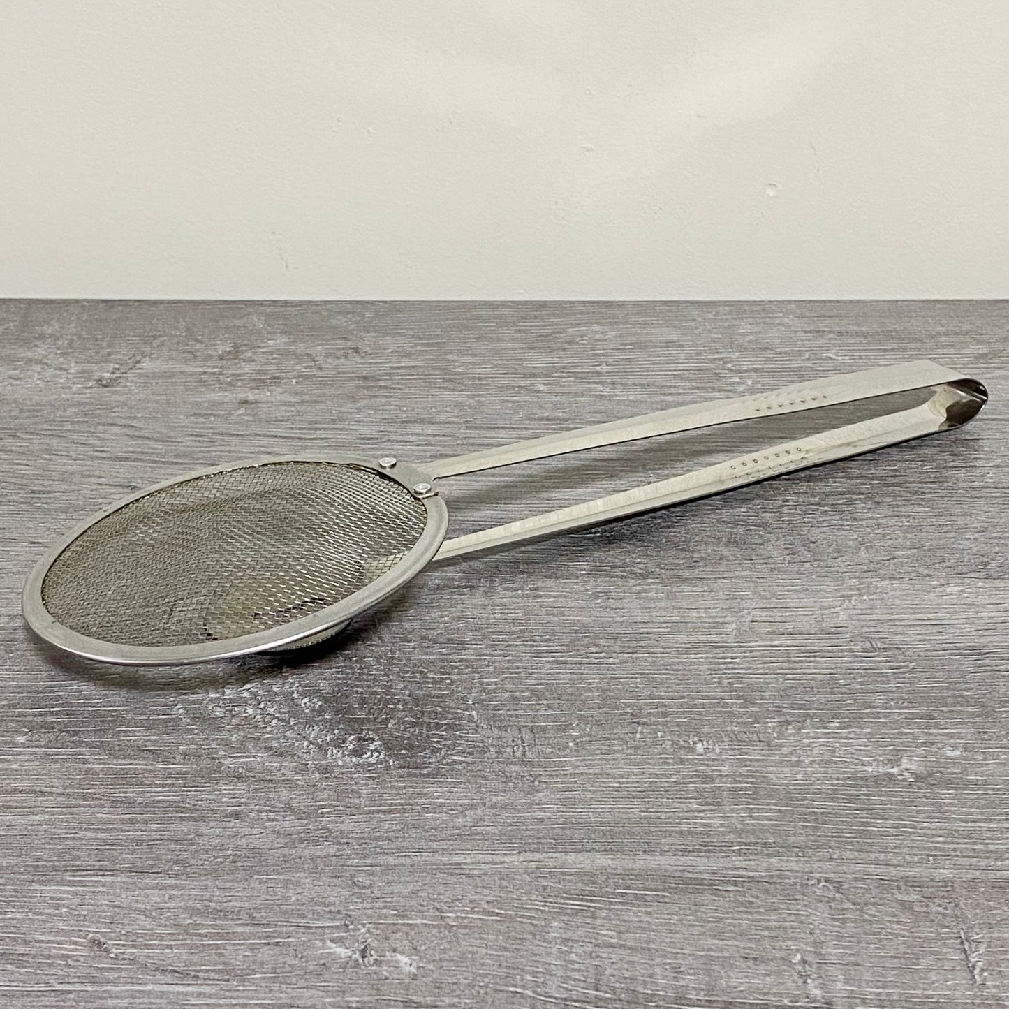 Multi Functional Food Filter Spoon With Clip Oil Frying Mesh Tongs Strainer Tool
