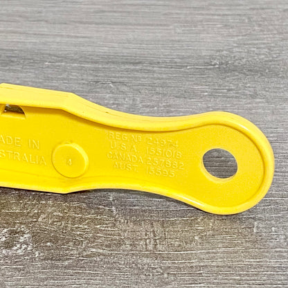Vintage The Krisk Bean Stringer & Slicer Yellow Kitchen Tool Made In Australia