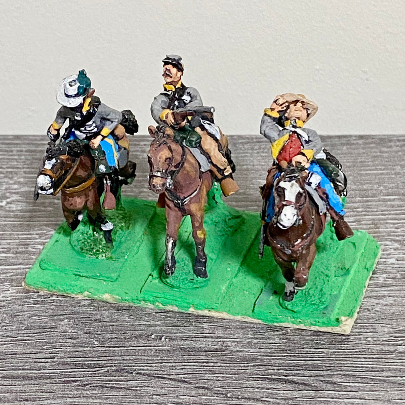 28mm US Union Cavalry Figures Painted Metal Miniatures Indian Wars Wargames #1