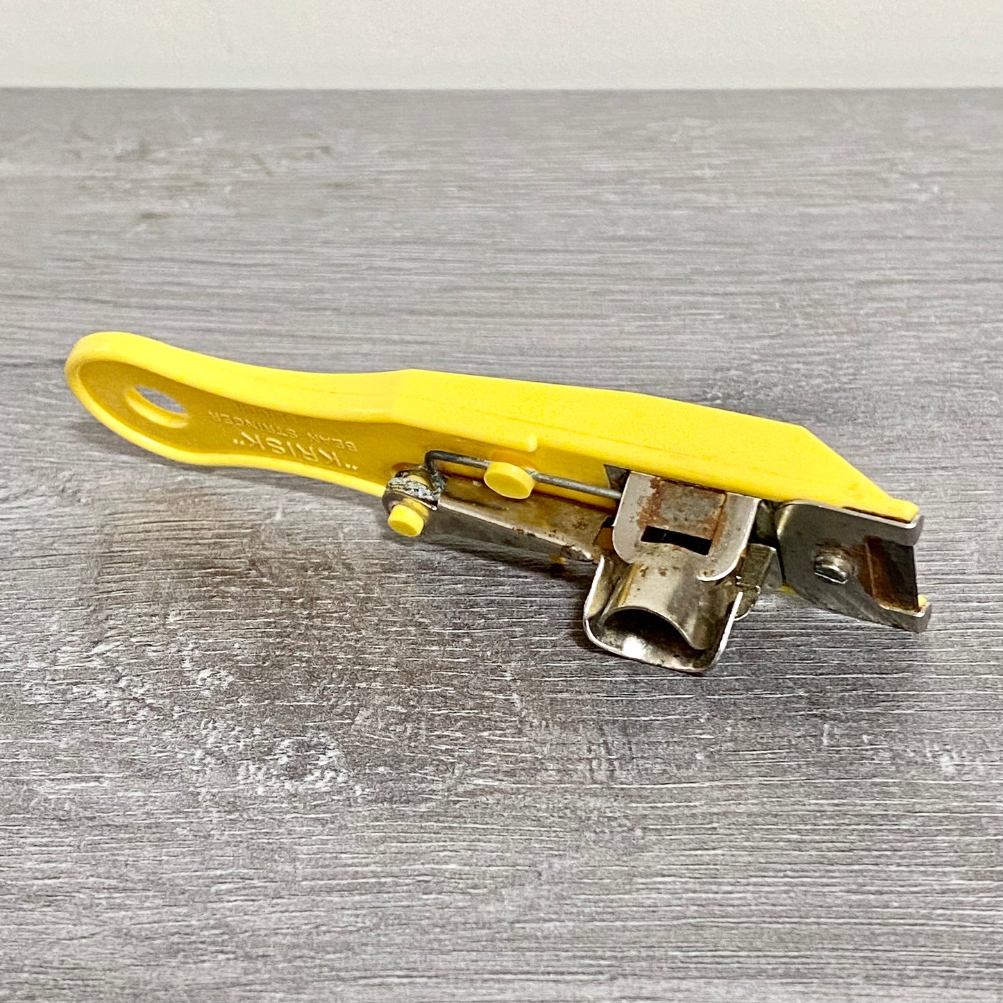 Vintage The Krisk Bean Stringer & Slicer Yellow Kitchen Tool Made In Australia