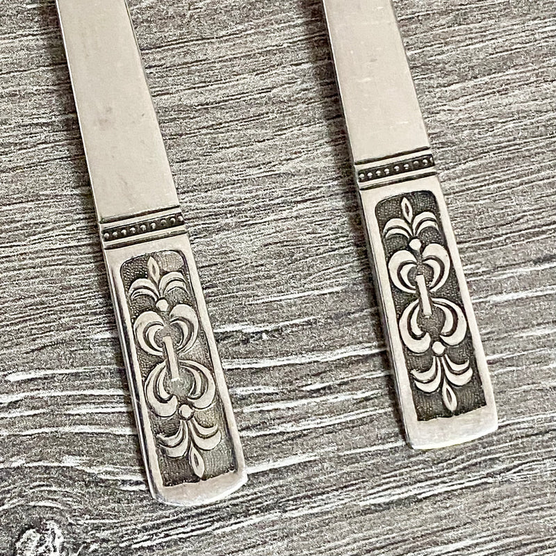 Vintage Retro Art Deco PTN Homes 24 Piece Stainless Steel Cutlery Complete Set