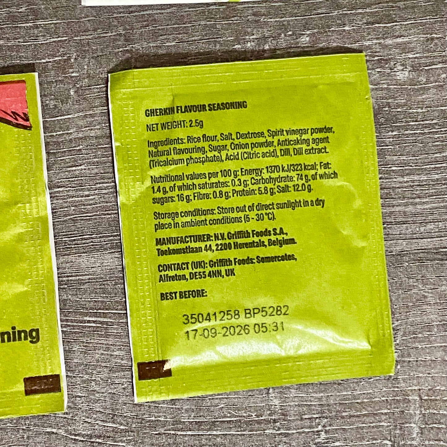 2x McDonald’s Grinch Salt & Shake McShaker Fries Bag Gherkin Flavoured Seasoning