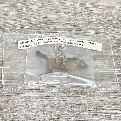 28mm US Union Cavalry Figures Painted Metal Miniatures Indian Wars Wargames #4