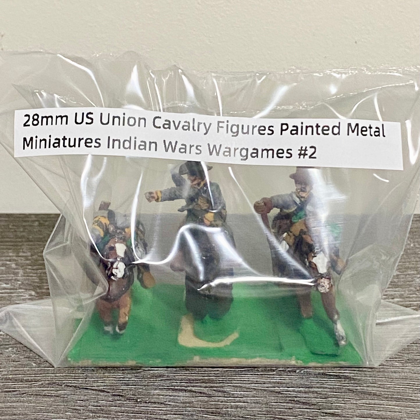28mm US Union Cavalry Figures Painted Metal Miniatures Indian Wars Wargames #2