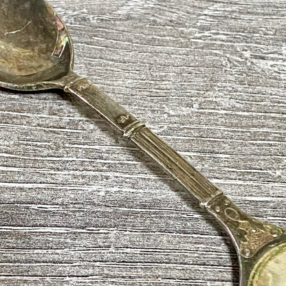 Vintage Silver Plated Metal Teaspoon EPNS Collectors Art Deco Souvenir Spoon