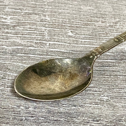 Vintage Silver Plated Metal Teaspoon EPNS Collectors Art Deco Souvenir Spoon