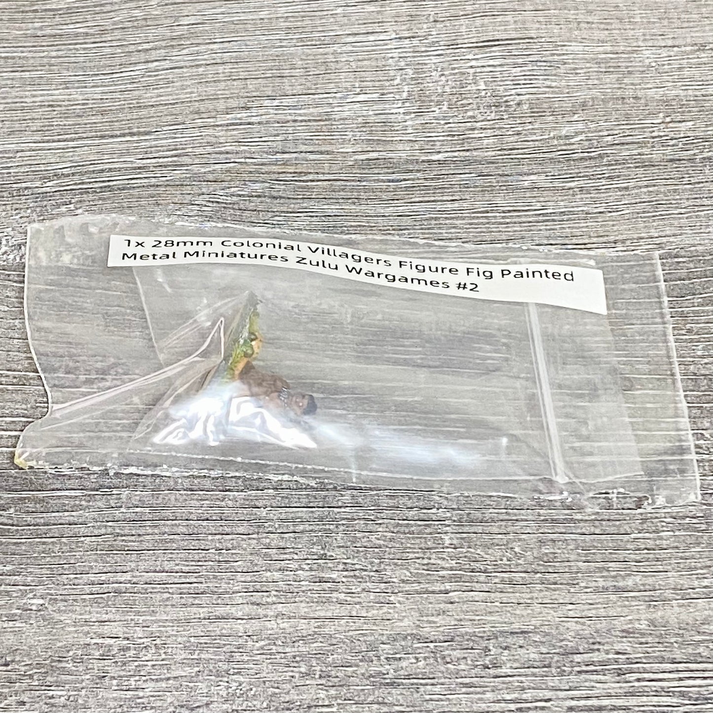 1x 28mm Colonial Villagers Figure Fig Painted Metal Miniatures Zulu Wargames #2