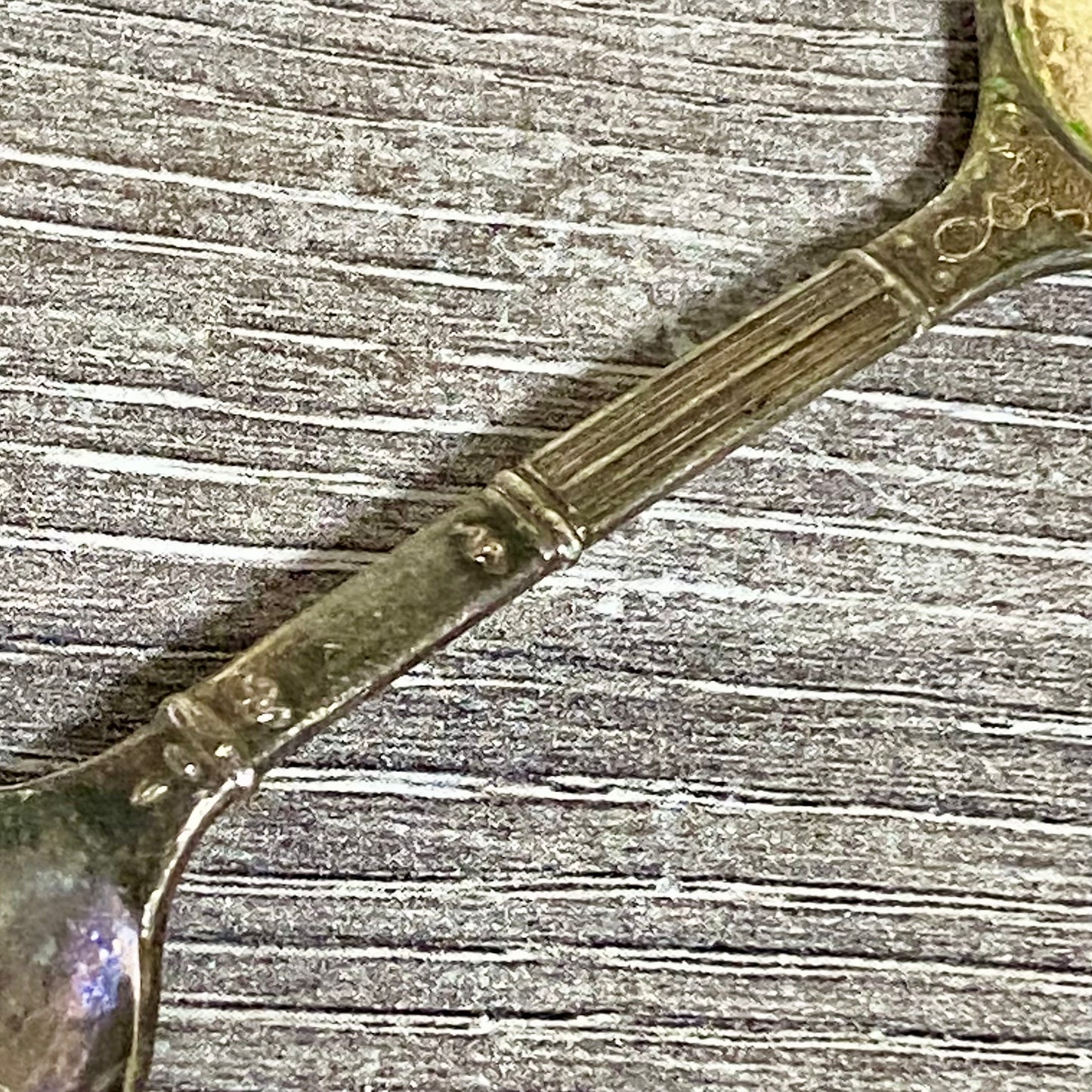 Vintage Silver Plated Metal Teaspoon EPNS Collectors Art Deco Souvenir Spoon