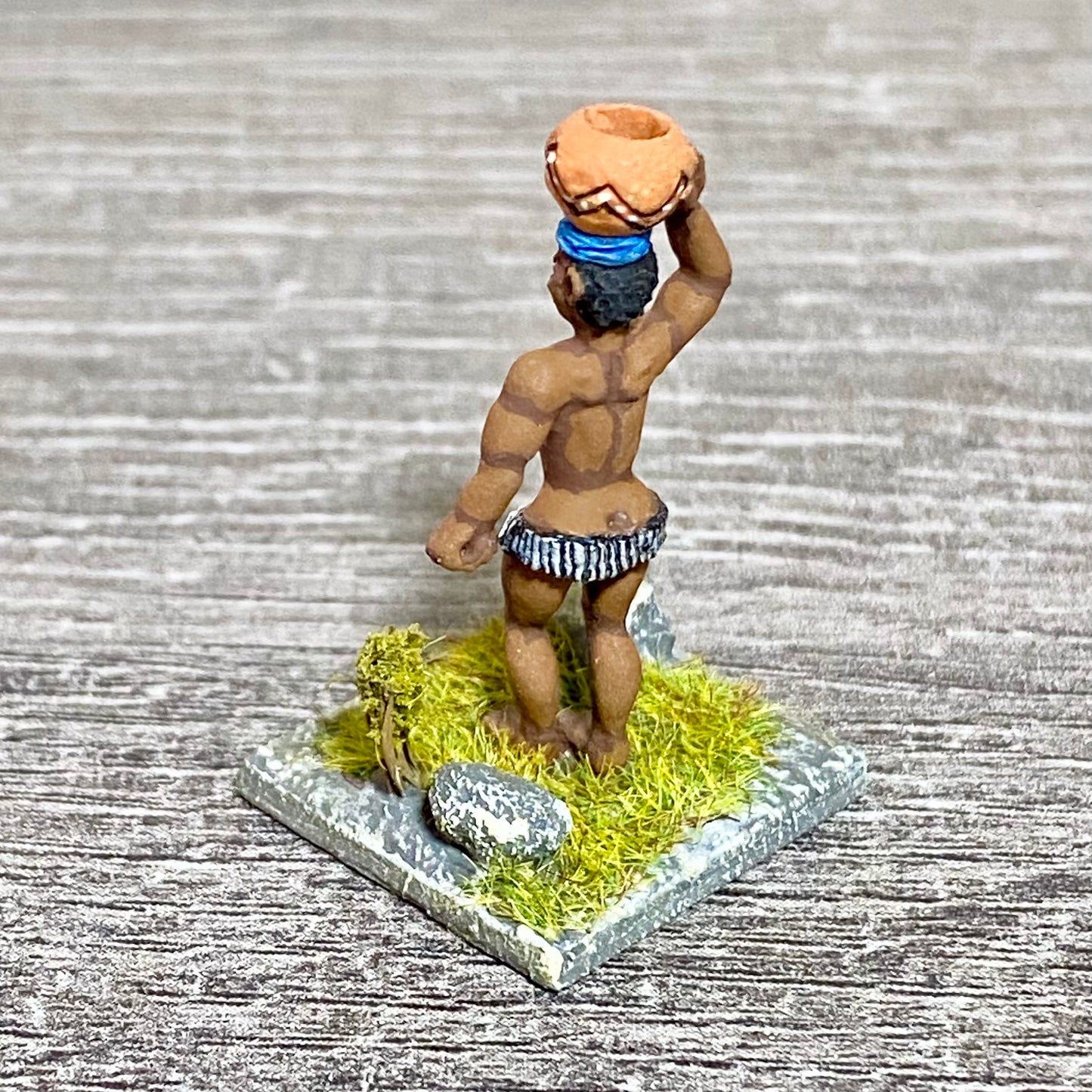 1x 28mm Colonial Villagers Figure Fig Painted Metal Miniatures Zulu Wargames #3