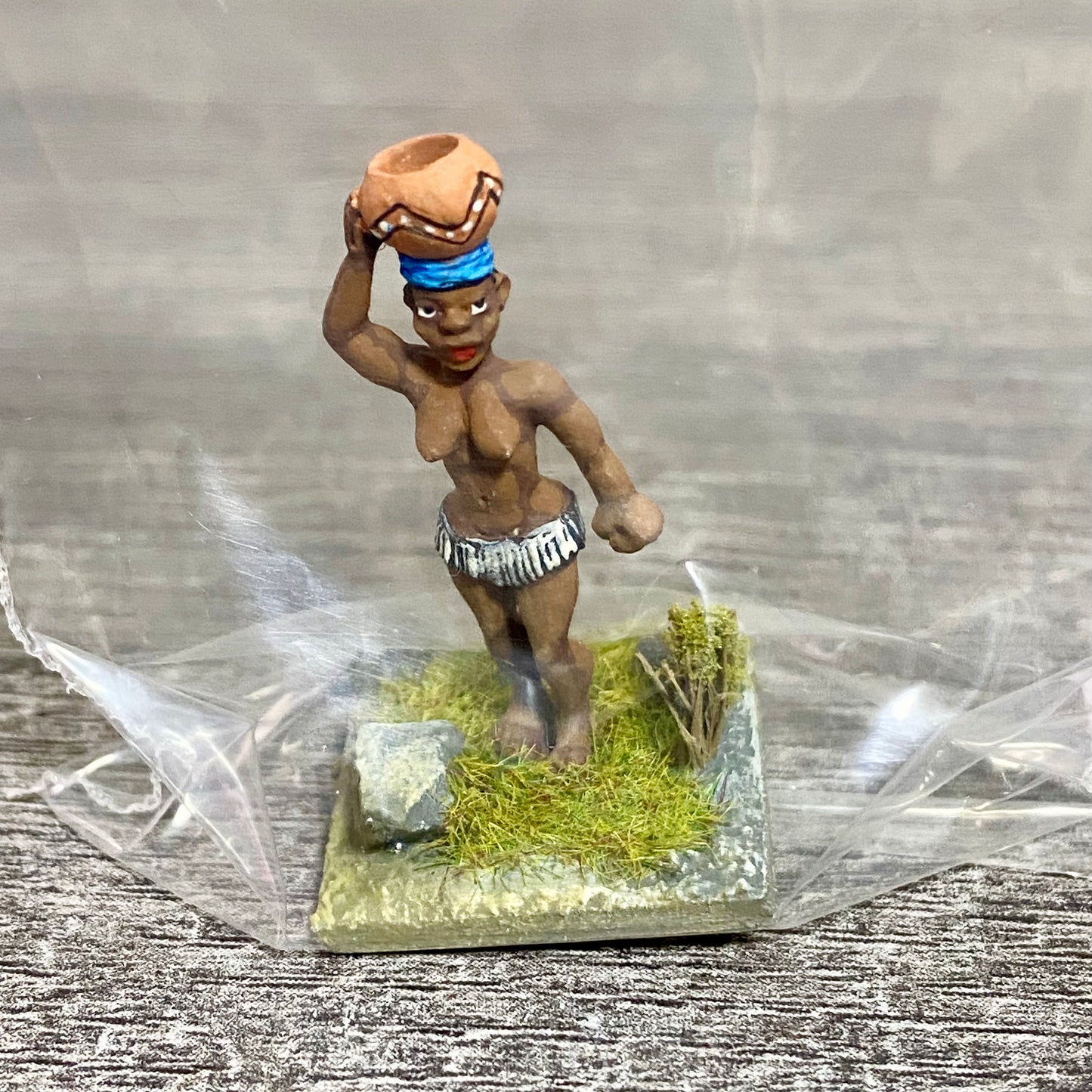 1x 28mm Colonial Villagers Figure Fig Painted Metal Miniatures Zulu Wargames #3